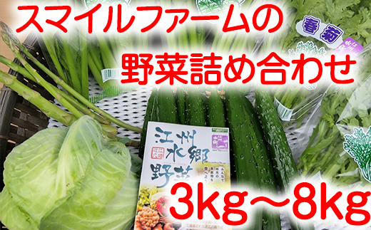 近江農家野菜詰め合わせセット３kg～８kg